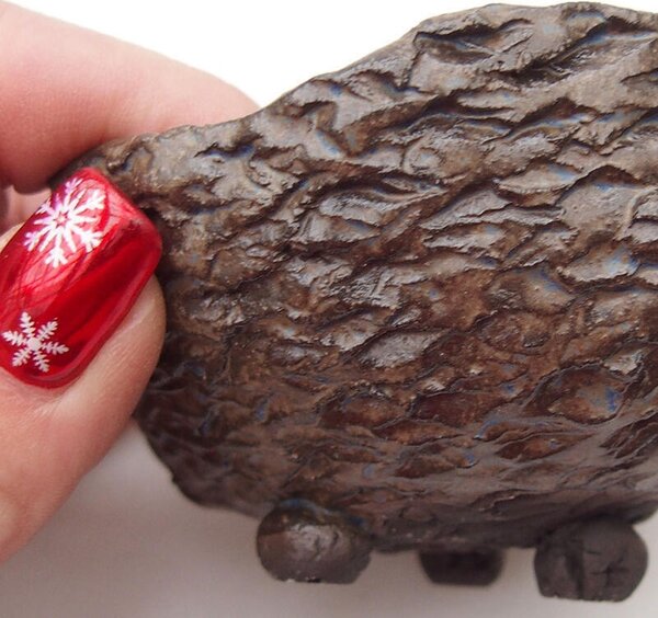 E-bonsai Keramická Skořápka 8,5 x 8,5 x 6 cm modrá