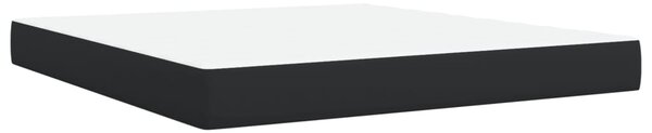 Box spring postel s matrací černá 180x200 cm umělá kůže 3285221