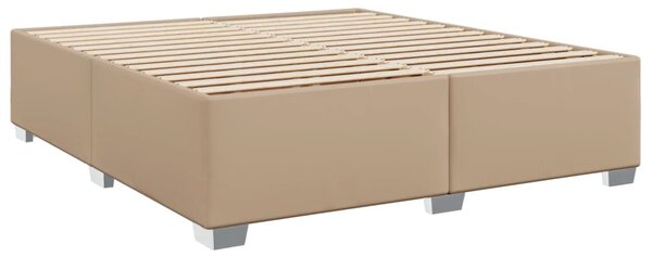 Box spring postel s matrací cappuccino 180 x 200 cm umělá kůže 3285224