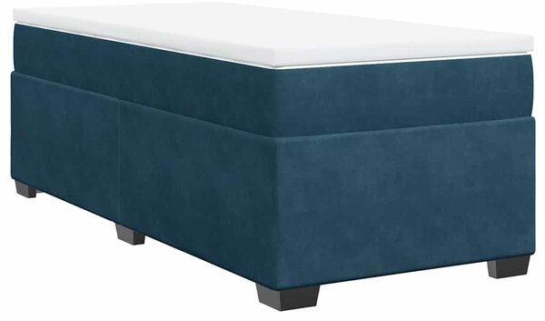 Box spring postel s matrací tmavě modrá 80 x 200 cm samet 3285249