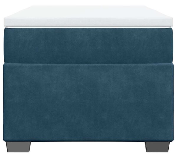 Box spring postel s matrací tmavě modrá 80 x 200 cm samet 3285249