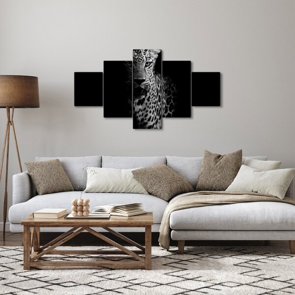 Obraz - Portrét leoparda (125x70 cm)