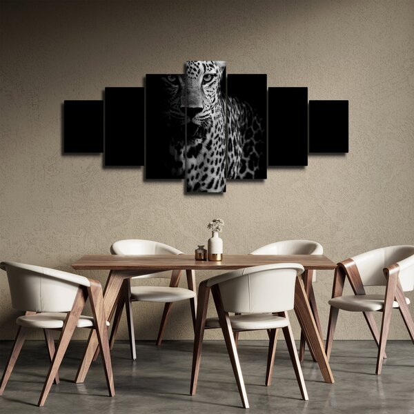 Obraz - Portrét leoparda (210x100 cm)