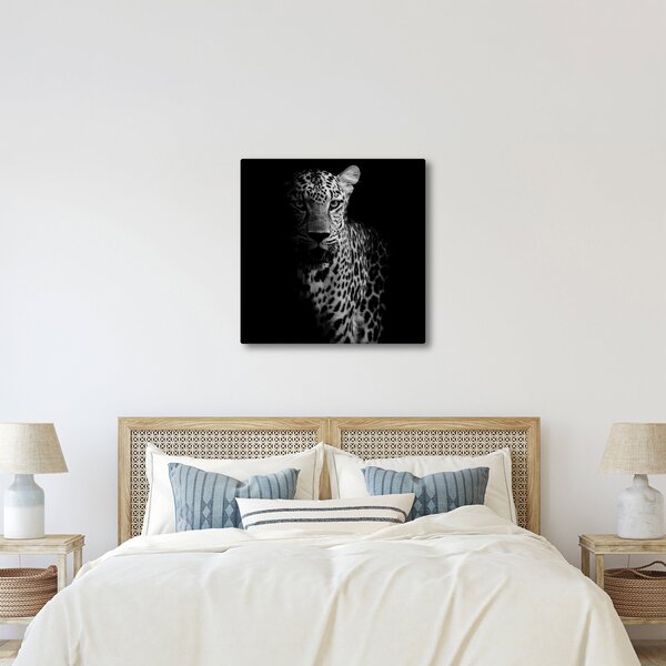 Obraz - Portrét leoparda (30x30 cm)