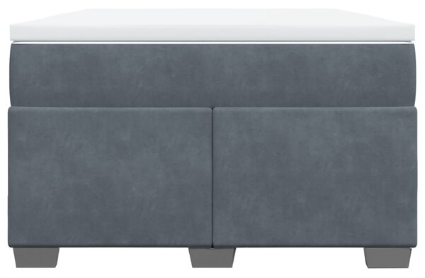 Box spring postel s matrací tmavě šedý 120x190 cm samet 3285270