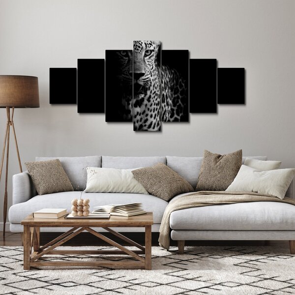 Obraz - Portrét leoparda (210x100 cm)