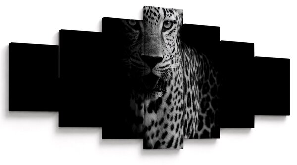Obraz - Portrét leoparda (210x100 cm)