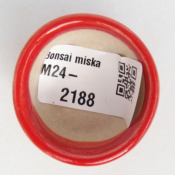E-bonsai Mini bonsai miska 3,5 x 3,5 x 2 cm červená