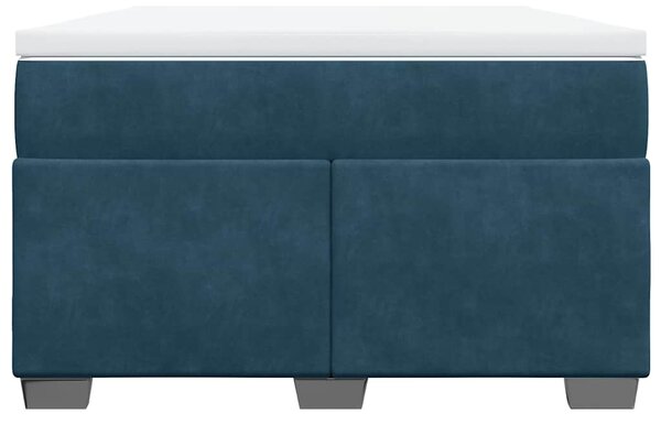 Box spring postel s matrací tmavě modrá 120x190 cm samet 3285273