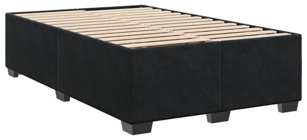 Box spring postel s matrací černá 120 x 190 cm samet 3290854