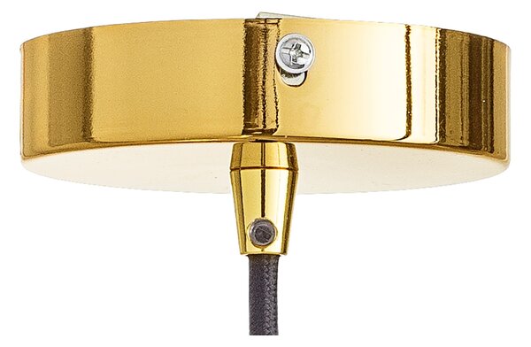 Hnědé skleněné závěsné světlo Bloomingville Adar 22 cm