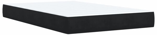 Box spring postel s matrací černá 120 x 190 cm samet 3286260