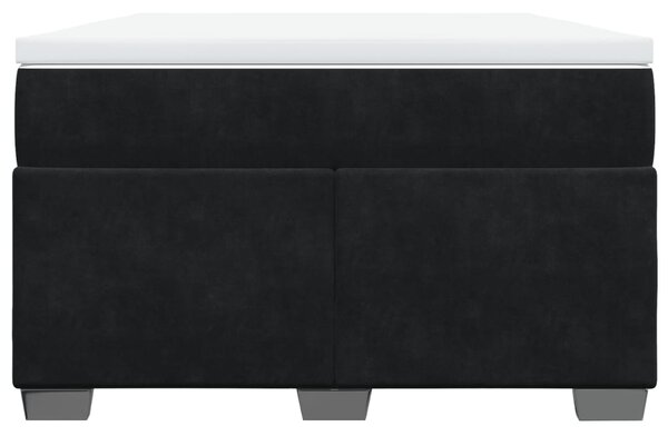 Box spring postel s matrací černá 120 x 190 cm samet 3285271
