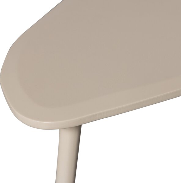 WOOOD Set dvou šedých lakovaných konferenčních stolků Divan 75x40/ 90x50 cm