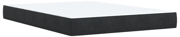 Box spring postel s matrací černá 140 x 190 cm samet 3286302