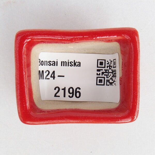 E-bonsai Mini bonsai miska 4 x 3 x 2 cm červená