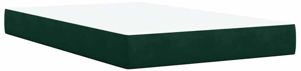 Box spring postel s matrací tmavě zelená 120 x 200 cm samet 3287707