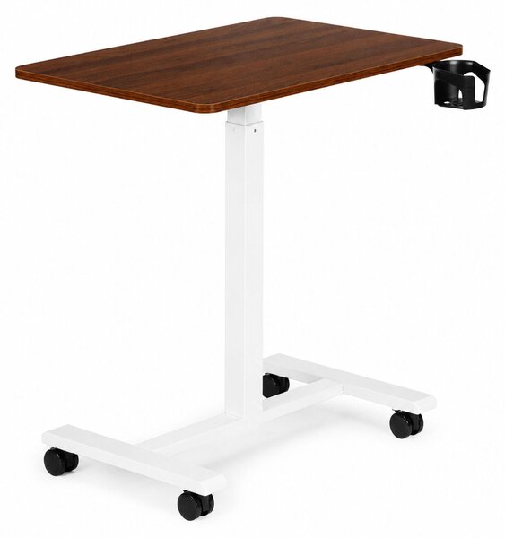 ModernHome JNI-PN01-5-16 Mobilní stůl na notebook 70×48 cm, výškově nastavitelný 71,5-112 cm, hnědý