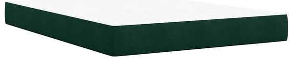 Box spring postel s matrací tmavě zelená 140x190 cm samet 3285641