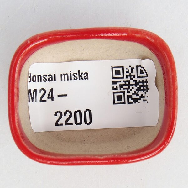 E-bonsai Mini bonsai miska 4 x 3 x 1,5 cm červená
