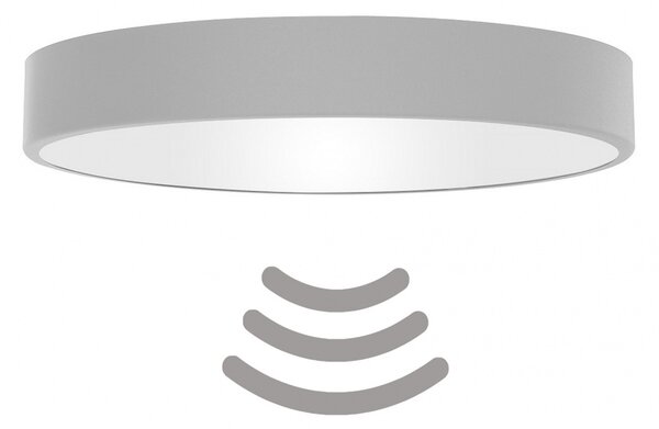 TEMAR Přisazené stropní osvětlení CLEO s čidlem, 5xE27, 24W, 60cm, kulaté, šedé