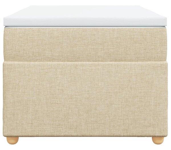 Box spring postel s matrací krémová 80 x 200 cm textil 3285336