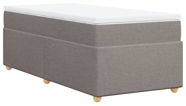 Box spring postel s matrací taupe 80x200 cm textil 3285335