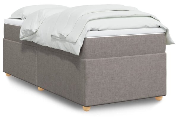Box spring postel s matrací taupe 80x200 cm textil 3285335