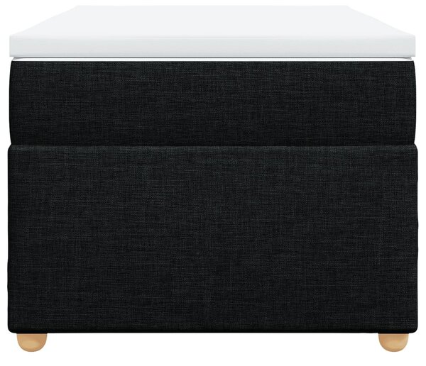 Box spring postel s matrací černá 80 x 200 cm textil 3285333