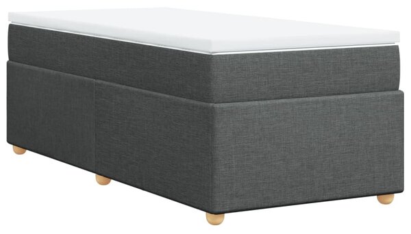 Box spring postel s matrací tmavě šedá 80 x 200 cm textil 3285332