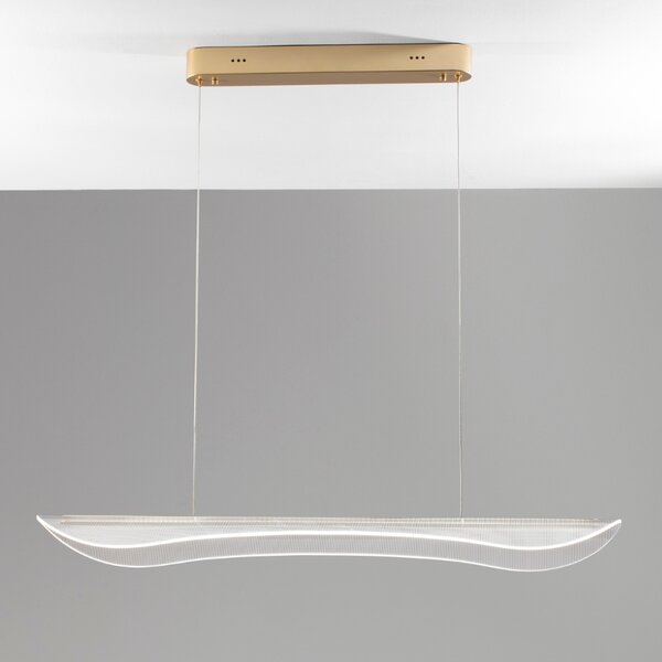Transparentní závěsné LED světlo Nova Luce Agos 100 cm
