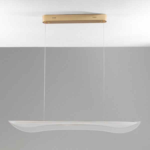 Transparentní závěsné LED světlo Nova Luce Agos 100 cm