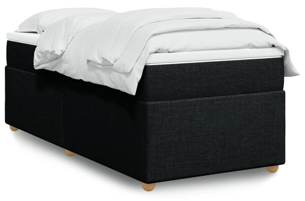 Box spring postel s matrací černá 80 x 200 cm textil 3285333