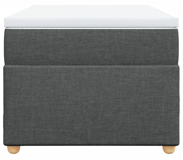 Box spring postel s matrací tmavě šedá 80 x 200 cm textil 3285332