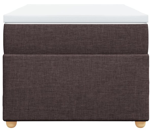 Box spring postel s matrací tmavě hnědá 80x200 cm textil 3285334