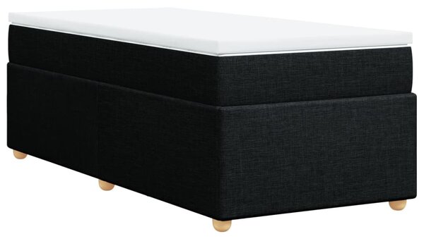 Box spring postel s matrací černá 80 x 200 cm textil 3285333