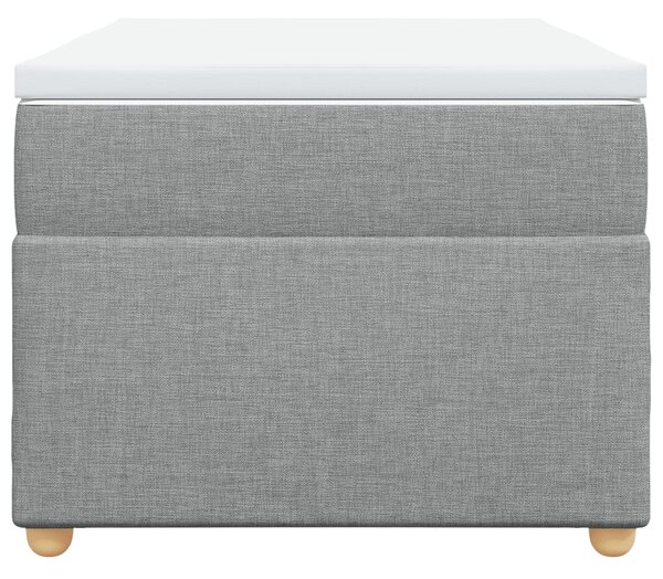 Box spring postel s matrací světle šedá 80 x 200 cm textil 3285331