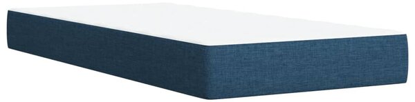 Box spring postel s matrací modrá 80x200 cm textil 3285337