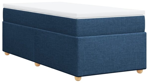 Box spring postel s matrací modrá 80x200 cm textil 3285337