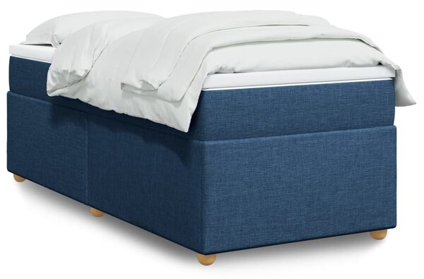 Box spring postel s matrací modrá 80x200 cm textil 3285337