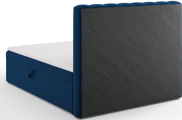 Micadoni Sametová boxspring postel Kelp 160 x 200 cm
