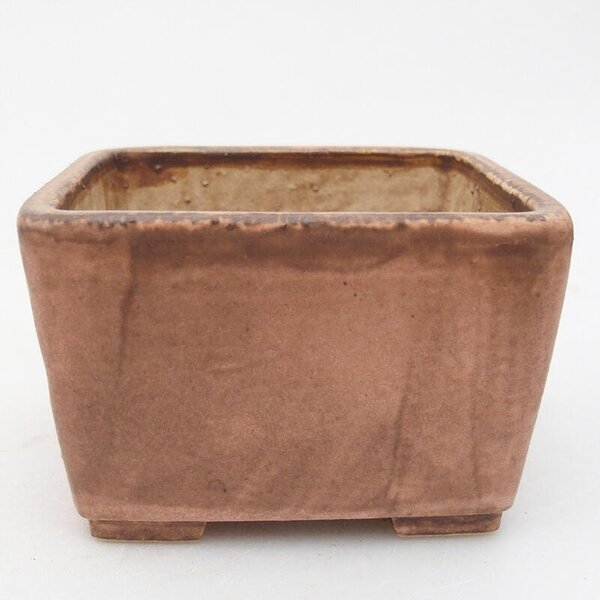 E-bonsai Keramická bonsai miska 8,5 x 8,5 x 5,5 cm růžová