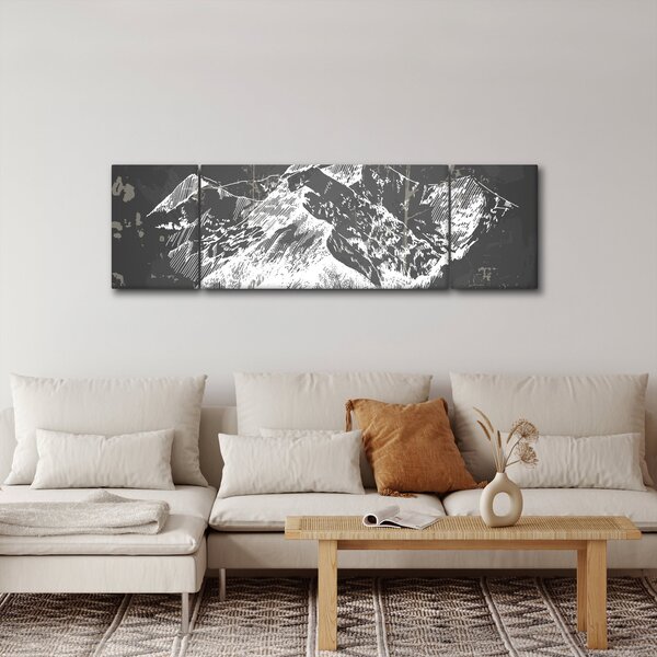 Obraz - Ilustrace hor (170x50 cm)