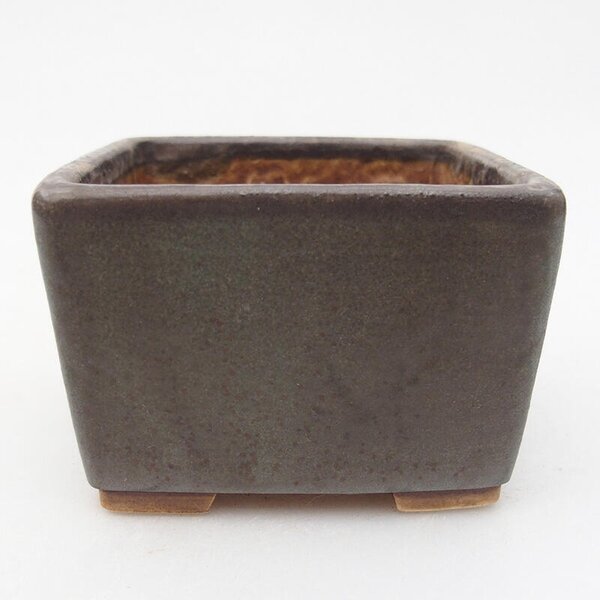 E-bonsai Keramická bonsai miska 8,5 x 8,5 x 5,5 cm modrá