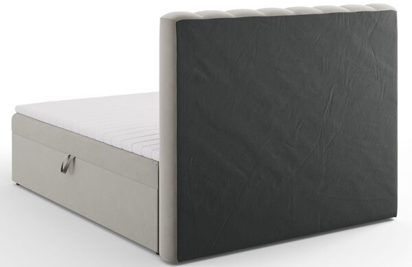 Micadoni Sametová boxspring postel Kelp 160 x 200 cm