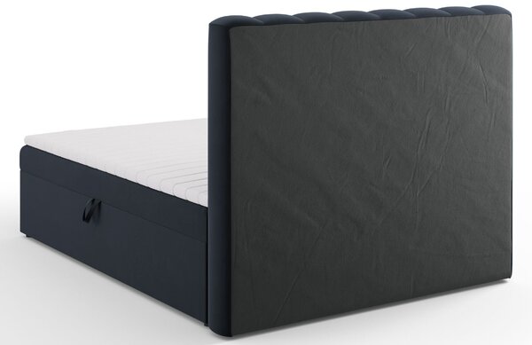 Micadoni Sametová boxspring postel Kelp 160 x 200 cm