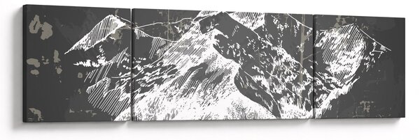 Obraz - Ilustrace hor (170x50 cm)