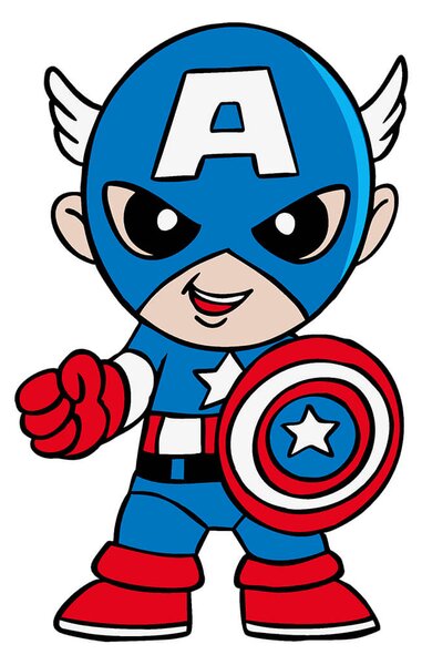 Živá Zeď Dřevěné vybarvovací postavičky Avengers a Deadpool