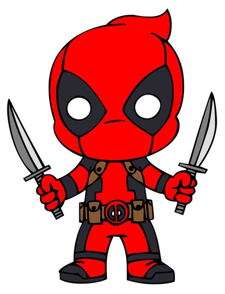 Živá Zeď Dřevěné vybarvovací postavičky Avengers a Deadpool