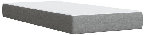 Box spring postel s matrací světle šedá 80 x 200 cm textil 3290329